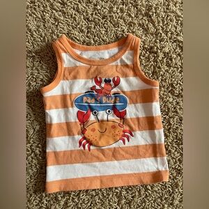 Garanimals Baby Boy Tank Top 12M Dad’s Dude Crab Graphic